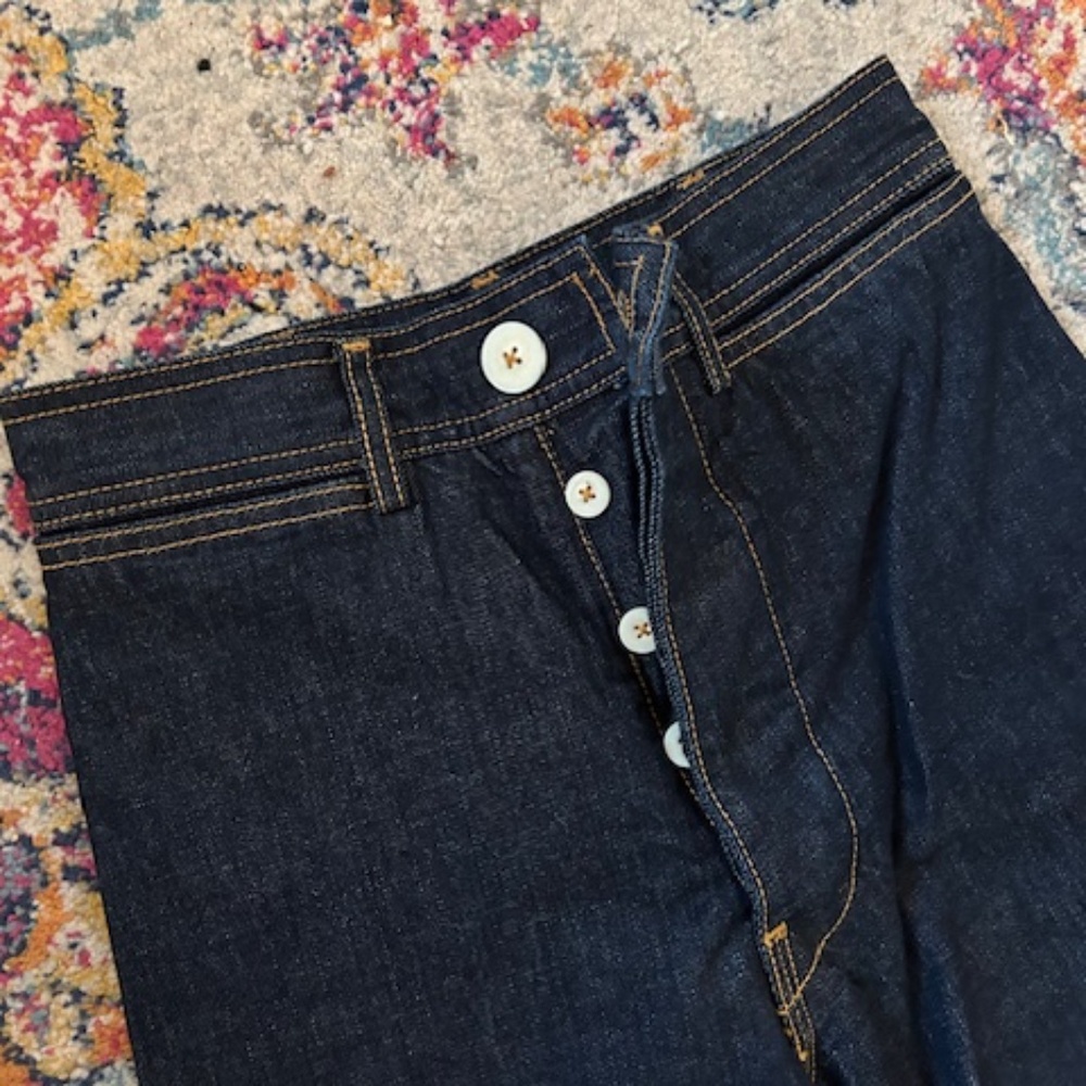 JESSE KAMM SAILOR PANTS ^ DARK BLUE AMERICAN DENIM